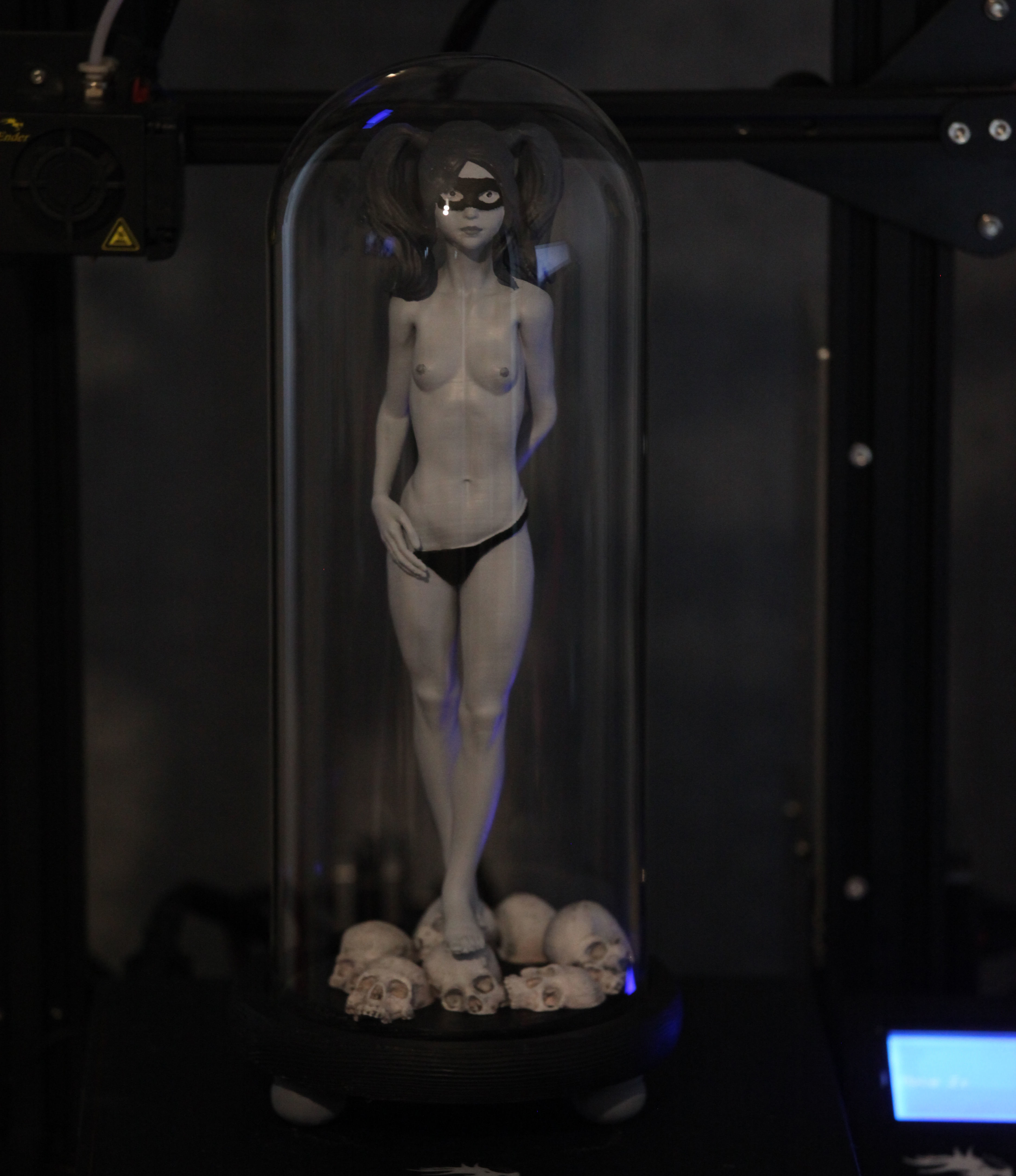 masumiyet vücut KADIN kız maske Sanat heykeller 3D print model - Mito3D