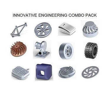 innovative engineering combo pack education mechanical design car science impeller fan rotor turbine vehicle part school toy sport industrial kid hobby learn bike 3d print model - Mito3D