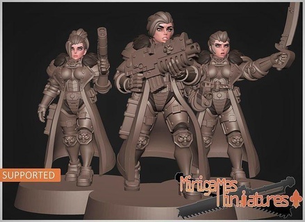 inquisition anime figurines wh wh40k warhammer space marine sister battle tau eldar necron ork sob alternative games toys game accessories 3d print model - Mito3D