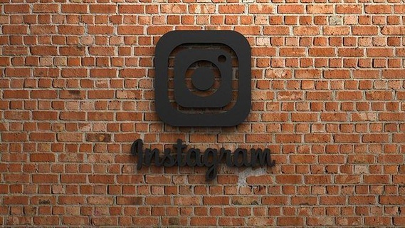 instagram logo social médias connexion fb WhatsApp Twitter Google chrome communication pinterest lié behance art sculptures 3d print model - Mito3D