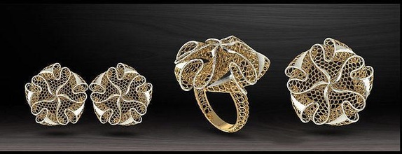 ilginç yüzük electro fusion moda altın yazdırılabilir mücevher nişan güzellik sanat solitaire hazır giyim iş türkiye türk i̇talya i̇talyan takı yüzükler 3d print model - Mito3D