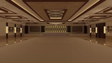 interior casa resort bestrender palacio comertial hotel iluminación 3d print model - Mito3D