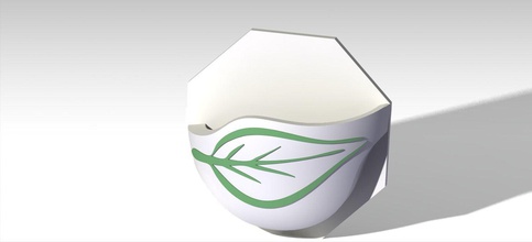 interior de um vaso planta pote a casa decoração jardim mini parede o design natureza 3d print model - Mito3D