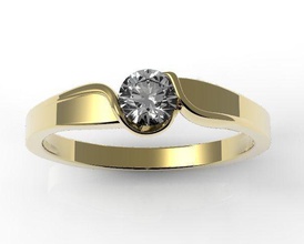 interlaced-ring Platin Schmuck kostbar scheint gold Mode Ehe bedruckbar ist Diamant-ring feier sterling gem genial Geburtstag Jubiläum Ringe 3d print model - Mito3D