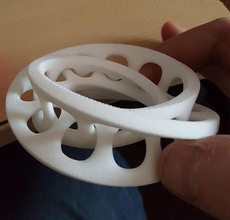 birbirine geçmiş mobius merdiven matematik geometri moebius şerit bağlı mobeus martart sanat yönlendirilebilir yüzey az matematiksel 3d print model - Mito3D