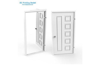 interno puerta diorama 3d imprimible portón juego casa miniaturas escala Tamiya 3d print model - Mito3D