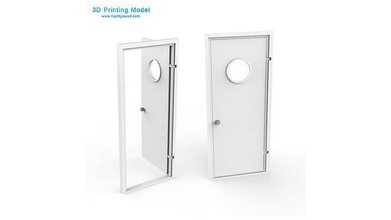 interno puerta diorama 3d imprimible portón juego casa miniaturas escala tamiya 3d print model - Mito3D
