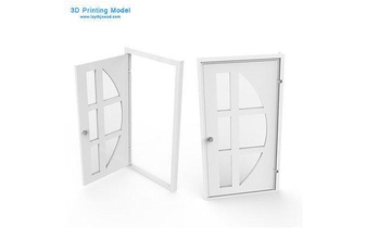 interno puerta diorama 3d imprimible portón juego casa miniaturas escala tamiya 3d print model - Mito3D