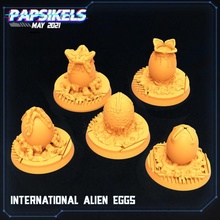 internacional extraterrestre huevos extraterrestres 3dprint juegos mesa coleccionables miniaturas juguetes 3d print model - Mito3D