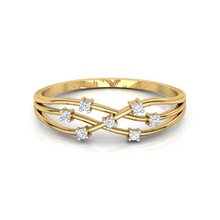 entrelacés anneau bijoux de l'anneau la livre sterling imprimable joyau l'engagement d'argent le platine bague en diamant prototypage mode gem brillant ruby fiançailles bracelet beauté les anneaux 3d print model - Mito3D