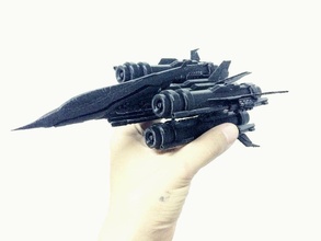 inthira fighter stl scifi spaceship 3dprint science space 3d print model - Mito3D