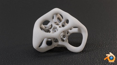 inverted gyroid bone sculpture math mathart geometric geometry shapes mathematical blender eevee 3dsmax vray stl printable 3d printing print art 3d print model - Mito3D