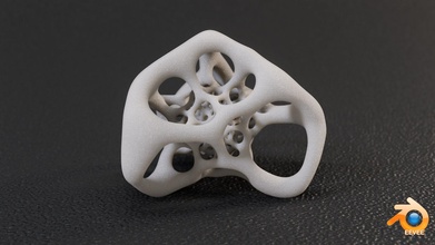 inversé gyroïde OS sculpture math Mathart géométrique géométrie formes mathématique mixeur Évoli 3dsmax vray stl imprimable 3d impression 3d print model - Mito3D