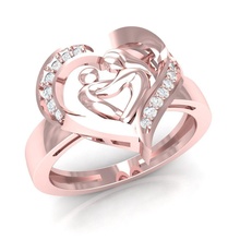 invisível amar anel jóia gema noivado Casamento jóias diamante prata joalheria engagem ouro moda esterlina branco brilhante safira beleza argolas brincos 3d print model - Mito3D
