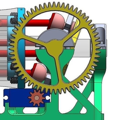 evolvente ausrüstung 1 6 zähne industriell servo mechanisch weiterentwickeln profil passt perfekt spline schraube 3dprint drucken design funktional wissenschaft ingenieurwesen ingenieur getriebe entwickelnd 3d print model - Mito3D