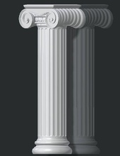 ionico colonna 3d modello architettura dorico torre arte 3d print model - Mito3D