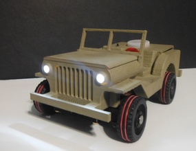 ir rc jeep military vehicle truck radio project 3d hobby diy robotics 3d print model - Mito3D