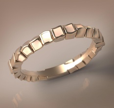 irlandesi crema smalto squillare geometria cubo gioielleria elegante argento sterlina oro design arte moderno modello 3d Stampa delizioso anelli 3d print model - Mito3D