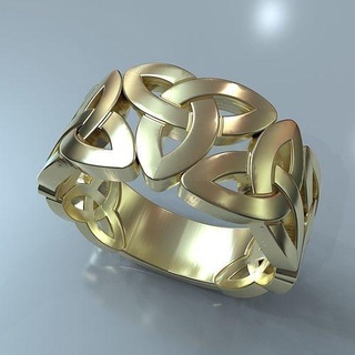 irlandesa Boda anillo eterno amor 3dm anillos diseño real oro joyería joya imprimible plata compromiso Moda 3dmmodeling participación brillante conjunto 3d print model - Mito3D
