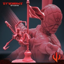 iron arachnia art sculptures toys miniatures hero 3d print model - Mito3D