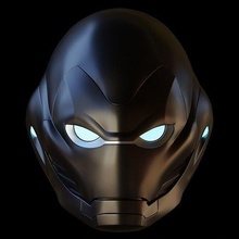 ferro donzela capacete 3d impressão modelo homem cosplay armaduras maravilha 3dprint vingadores histórias quadrinhos passatempo faça walsh3d 3d print model - Mito3D