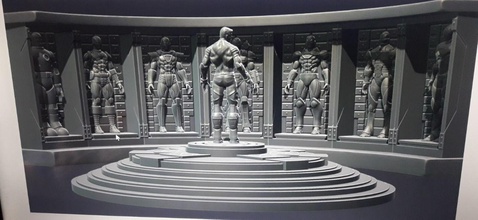 iron man hall of armor ironman mk1 marvel infinity war art sculptures 3d print model - Mito3D