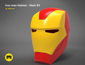 hierro hombre casco marca 85 acero timón máscara disfraz cosplay maravilla tony rígido mk robot ciencia fi mk85 vengadores juegos juguetes 3d print model - Mito3D
