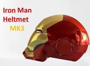 iron man heltmet mk3 demir kask metal eski hobby diy 3d print model - Mito3D