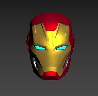 iron man mark 45 mk45 helmet avengers age ultron ironman cos cosplay art 3d print model - Mito3D
