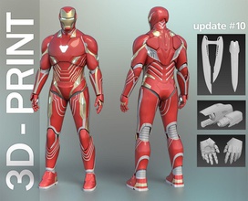 iron man mark 48-50 infinity war wearable 3d-printable suit mark48 mark50 lx xlviii infininty avengers stark tony games toys game accessories 3d print model - Mito3D