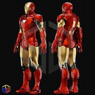 fer homme marque 6 costume Tony armure rigide budwin accessoires cosplay mark6 merveille loisir DIY 3d print model - Mito3D