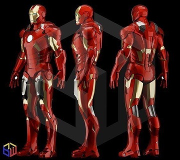 hierro hombre marca 7 completo traje Tony rígido maravilla armadura Budwin accesorios cosplay pasatiempo bricolaje diy 3d print model - Mito3D