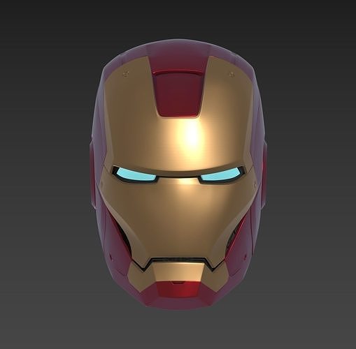 iron man mark 7 mk7 helmet avengers art 3D print model - Mito3D