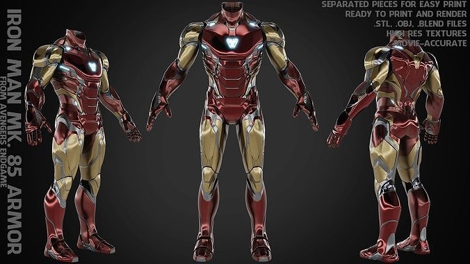 ferro homem marca 85 armaduras cosplay vingadores capacete maravilha rígido cosplayer histórias quadrinhos ferro personagem varreduras réplicas arte sci fi mk85 escultura 3D print model - Mito3D