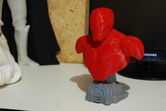 hierro hombre marca 85 busto acero vengadores final mark85 arte esculturas 3d print model - Mito3D