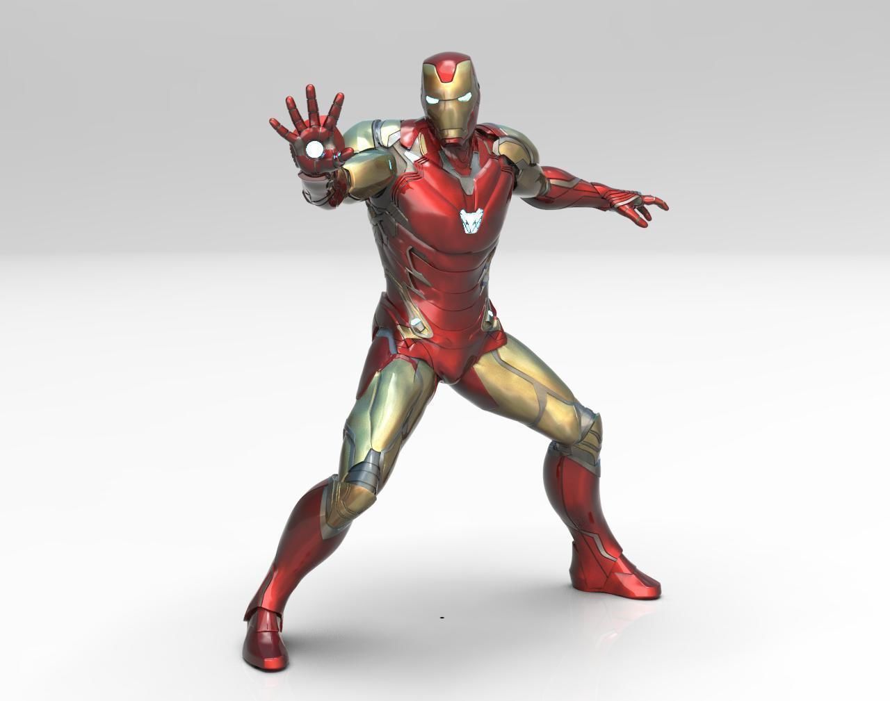 eisen mk85 pose statue 3d drucken bereit ironman superheld wunder superhelden rächer endspiel mcu tony stark kunst skulptur skulpturen 3D print model - Mito3D