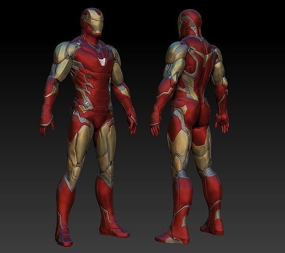 iron man mk85 statue superhero ironman marvel comics tony stark captain america endgame mark 85 lxxxv armor pose epic superheroes sculptures art 3D print model - Mito3D