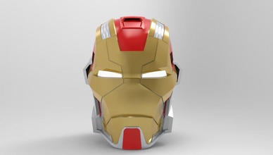 iron man mk 17 heartbreaker helmet 3d printing ironman stark mk17 mark hobby diy 3d print model - Mito3D