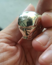 hierro hombre anillo 3d impresión modelo moderno reflexión oro plata oro blanco fantasías acero platino unisexo mujer 3dprintingmodels 3dprint joyería joya anillos 3d print model - Mito3D