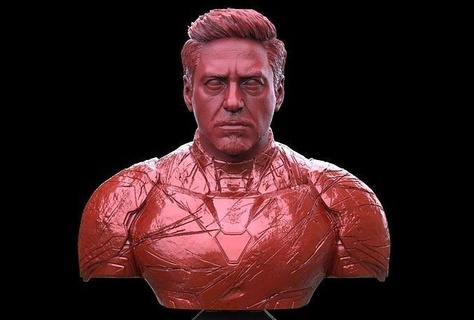 Demir adam Robert Downey küçük büst Tony sert hayret dc Süpermen komik süper kahraman Yenilmezler Thor Loki Hulk minyatürler figürinler Örümcek Adam sonsuzluk savaşı Sanat heykeller 3d print model - Mito3D