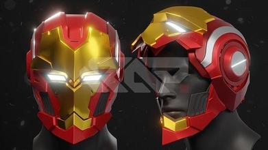 ferro homem tech on Ferro vingador tecnologia maravilha 3dprint capacete cosplay passatempo faça 3d print model - Mito3D