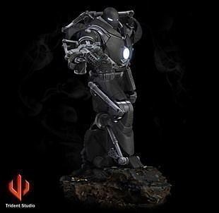 iron monger large scale 20 inches art toys miniature sculpture tabletop statue games 3d print model - Mito3D