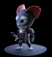 iron rat 2020 art mouse charakter funny epic character toy figure present fun sculptures 3d print model - Mito3D