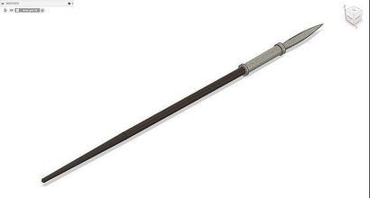 ferro lança ferramenta arma ferreiro medieval afiado cavaleiro lâmina metálico cruzado jogos brinquedos 3d print model - Mito3D