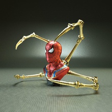 iron spider bust - moving arms man avengers deadpool thanos infinity war thor captain america tonystark doctorstrange black panther hulk hawkeye marvel winter soldier peterparker groot guardiansofgalaxy ant games toys 3d print model - Mito3D