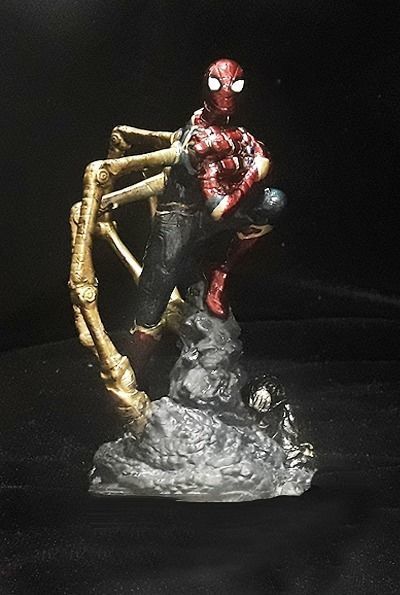 hierro araña hombre final vengadores 3d impresión maravilla estatua Arte esculturas 3D print model - Mito3D
