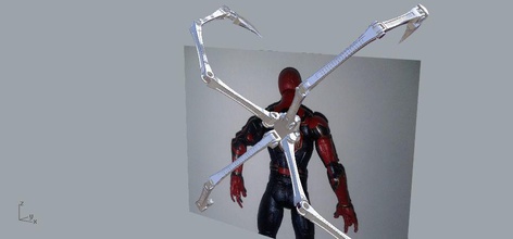 hierro araña traje piernas infinito guerra hombre vengadores figura acción acero figura accesorios 3dprinting infinita maravilla juegos juguetes 3d print model - Mito3D