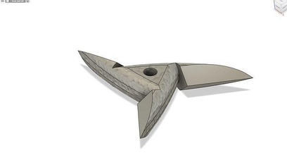 iron throwing star sharp knife metallic weapon cutting bladed ninja games toys 3d print model - Mito3D