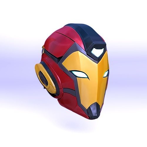 coração ferro capacete fantasia desafio riri Williams herói heroína homem Ferro maravilha hoem hq cosplay arte esculturas 3D print model - Mito3D