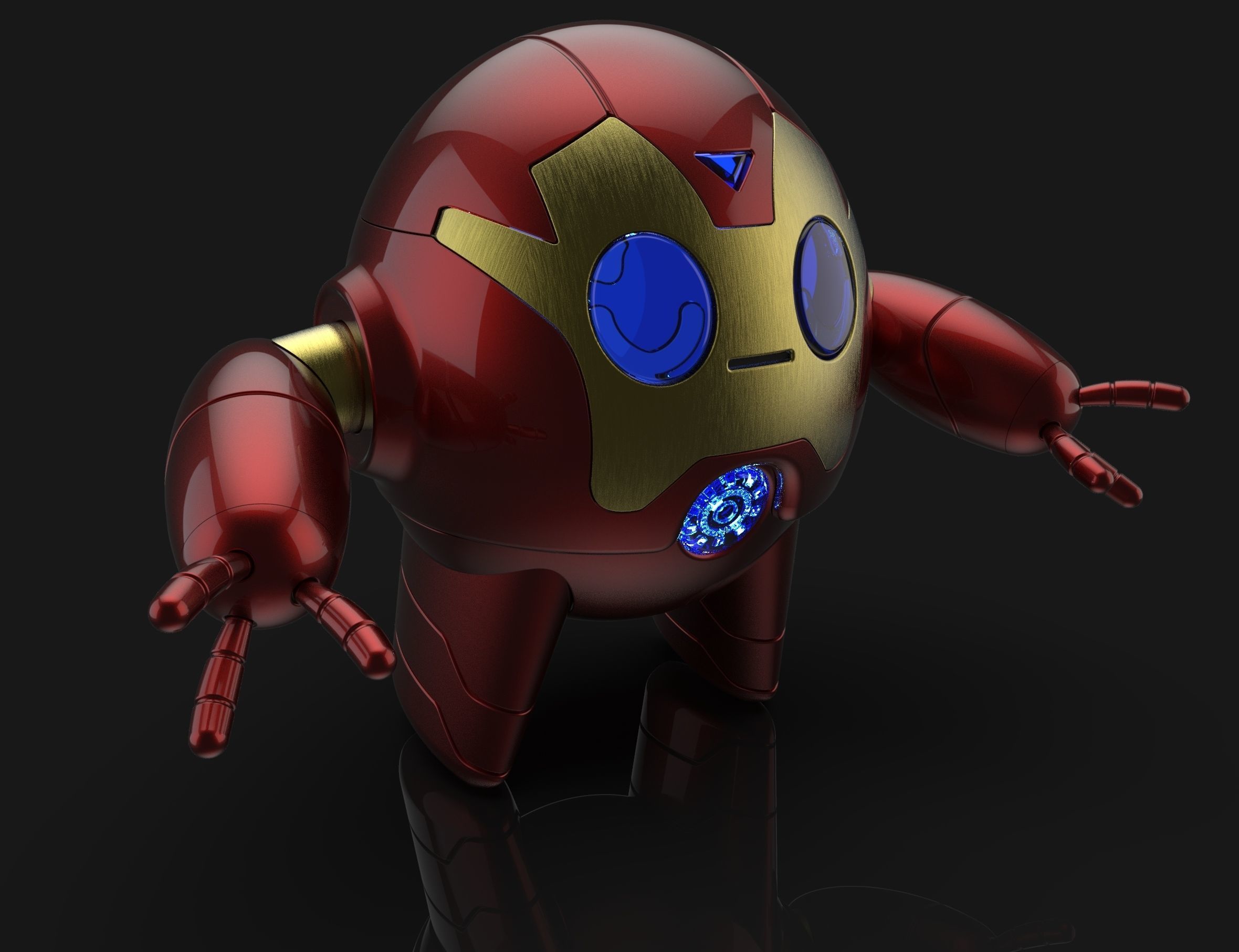 ironheart robot assistants - invincible iron man issue 595 replica prop figure riri williams 3d printable additive manufacturing design product industrial tony stark games toys art scans replicas 3D print model - Mito3D